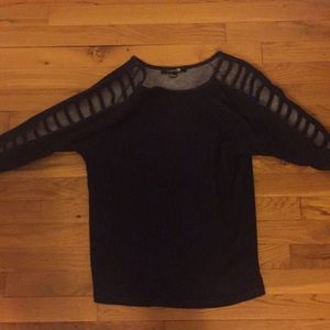 Sweatshirt with arm cutouts